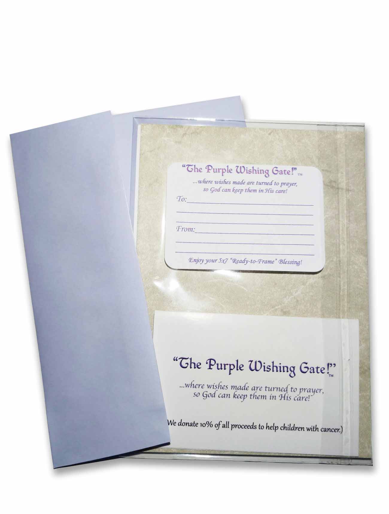 5x7 Blessing Card Example - PurpleWishingGate