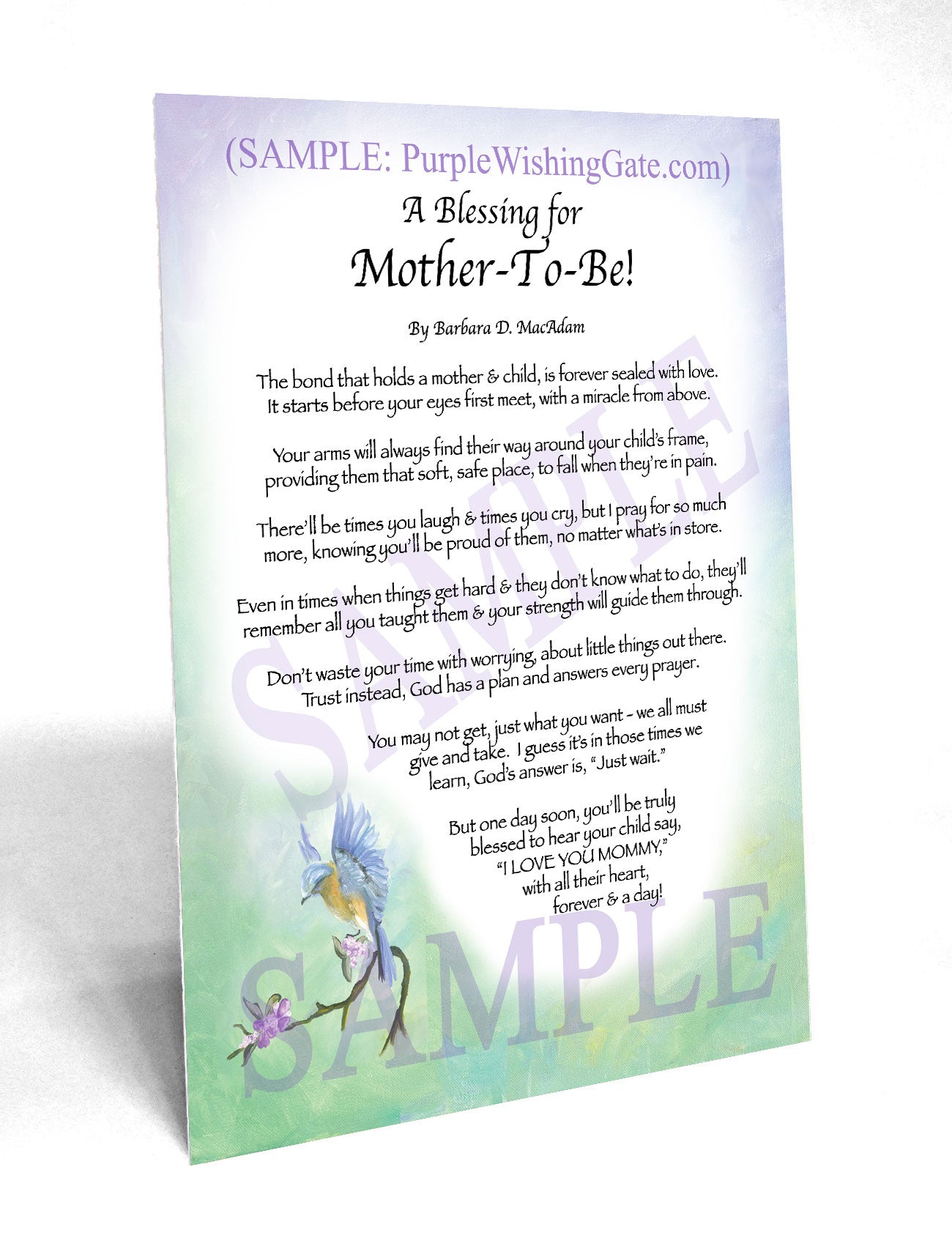 A Blessing For Mother To Be: Personalized Gift