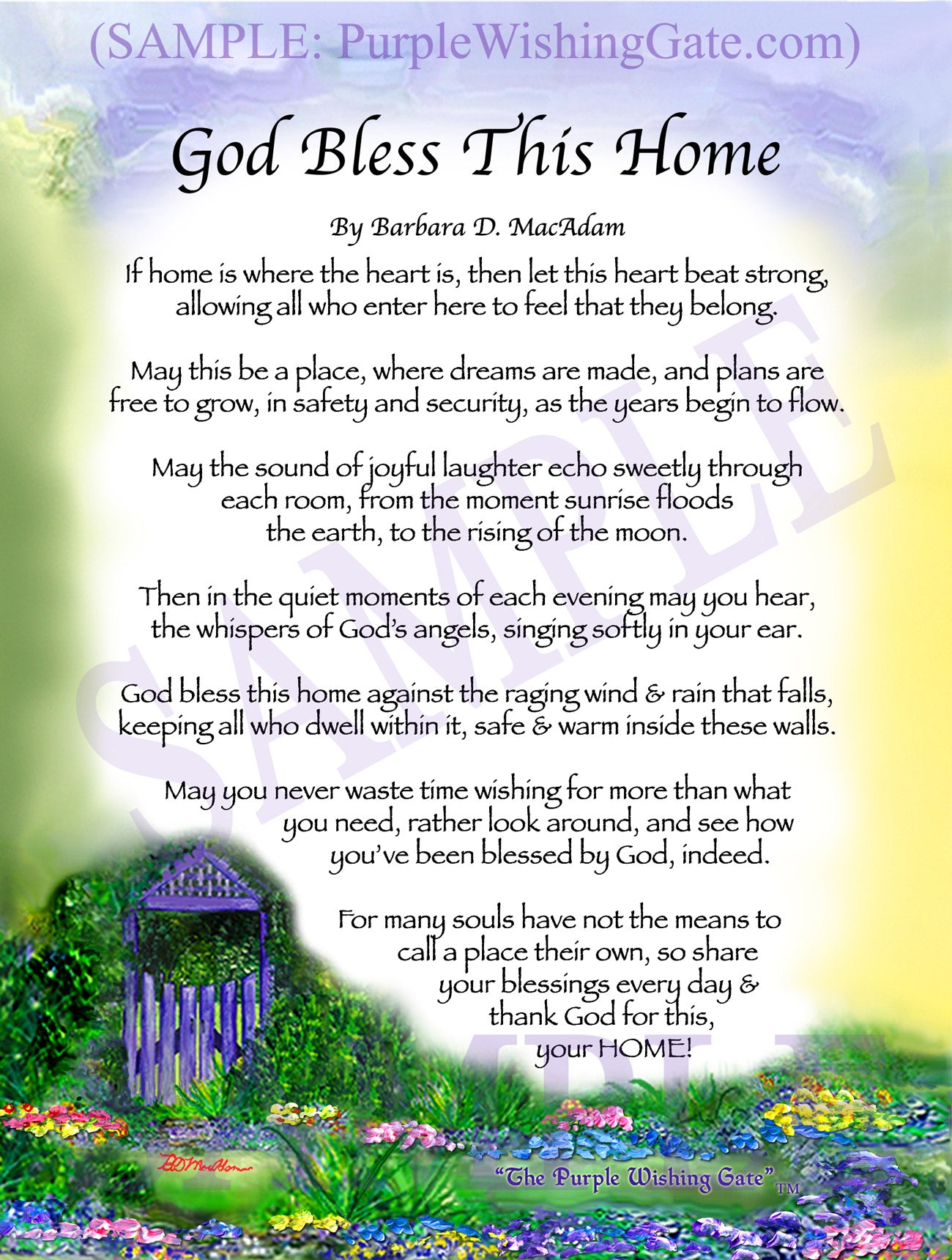 
              
        		God Bless This Home - House Warming Gift - PurpleWishingGate.com
        		
        	