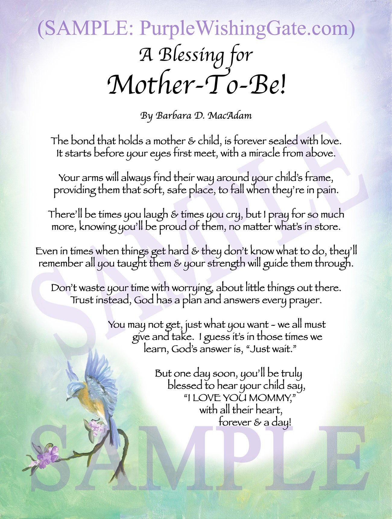 
              
        		A Blessing for Mother-To-Be! - Gifts for Mom-Mother - PurpleWishingGate.com
        		
        	