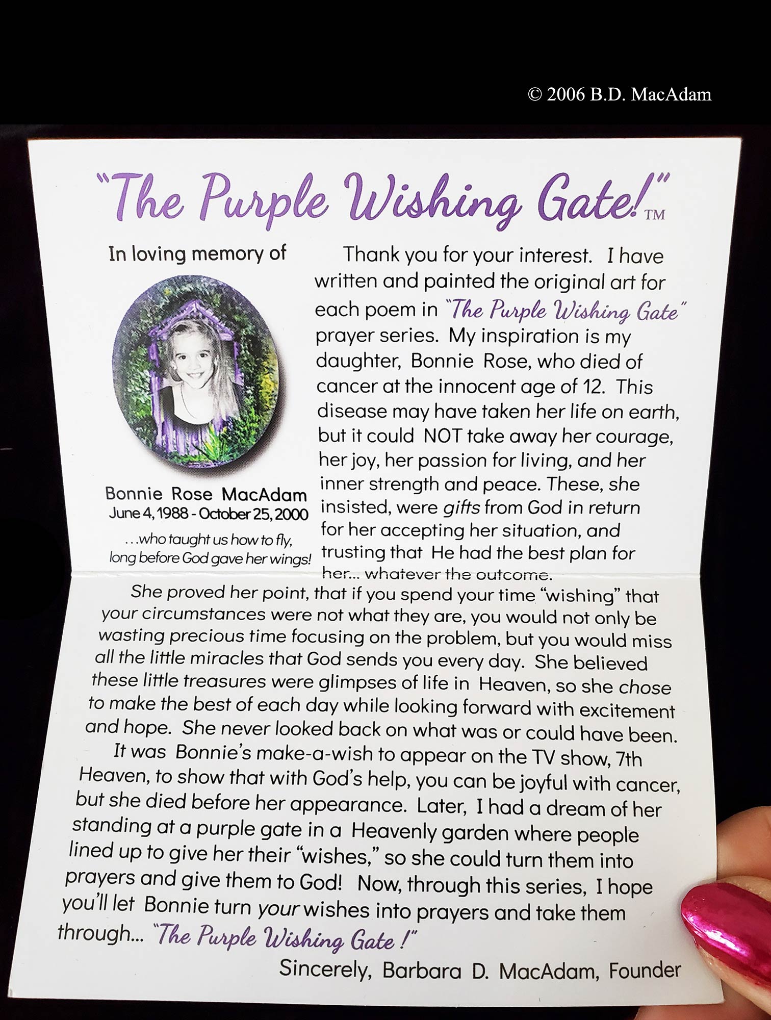 A Friend's Blessing - Pocket Blessing | PurpleWishingGate.com
