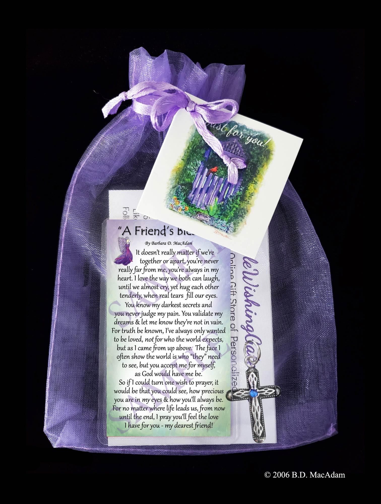 A Friend's Blessing - Pocket Blessing | PurpleWishingGate.com