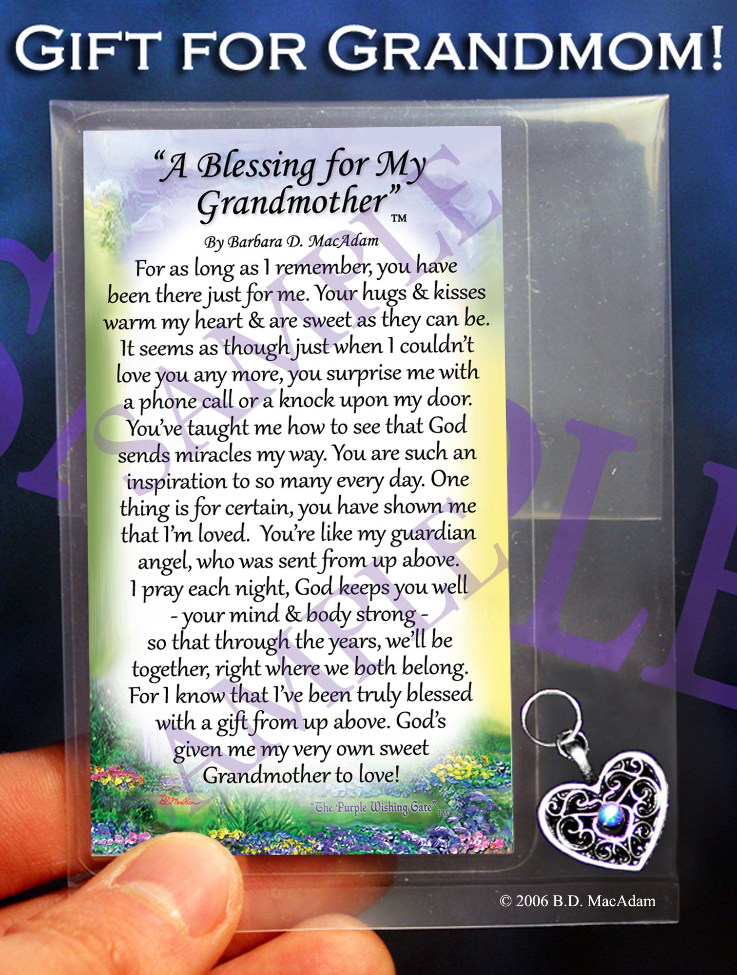 A Blessing for My Grandmother - Pocket Blessing | PurpleWishingGate.com