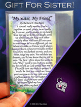 My Sister, My Friend - Pocket Blessing | PurpleWishingGate.com
