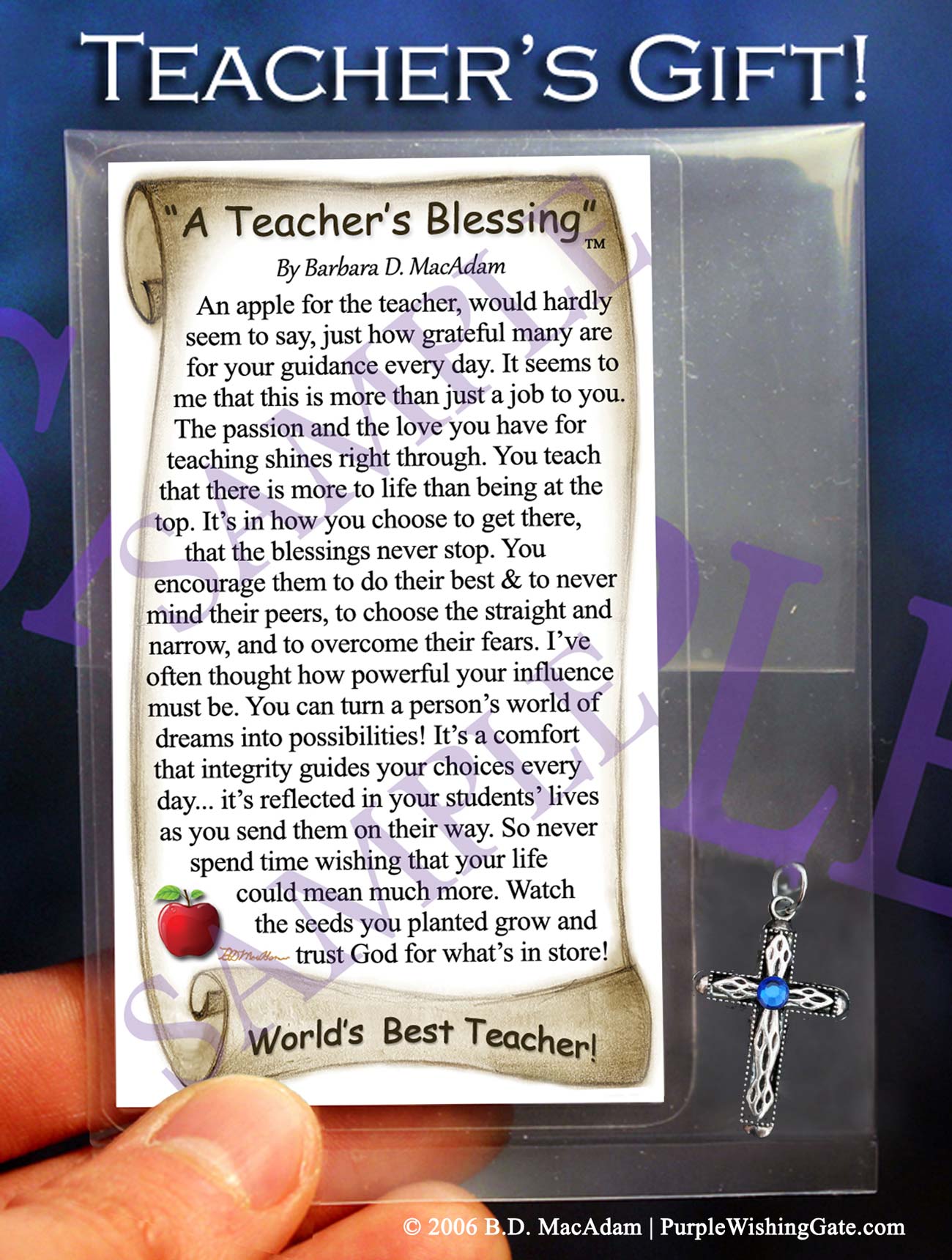 
              A Teacher&#39;s Pocket Blessing | Pocket Blessing | PurpleWishingGate.com
                
        	